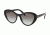 Prada PR14US Sunglasses 1AB0A7-55 - Black Frame, Grey Gradient Lenses