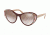 Prada PR14US Sunglasses LJ84O0-55 - Bordeaux Frame, Gradient Brown Mirror Silver Lenses