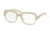 Prada PR15RV Eyeglass Frames TKO1O1-53 - Opal Ivory On Matte Ivory Frame