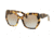 Prada PR16RSF Sunglasses 7S04S2-59 - Medium Havana Frame, Light Blue Grad Light Brown Lenses