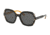 Prada PR16USF Sunglasses CCO1A1-54 - Top Black Yellow/Grey Havana Frame, Grey Lenses