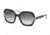 Prada PR16USF Sunglasses KHR0A7-54 - Black Azure/Spotted Brown Frame, Grey Gradient Lenses