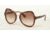 Prada PR18SS Sunglasses UE00A6-55 - Spotted Brown Pink Frame, Brown Gradient Pink Lenses