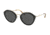 Prada PR18US Bifocal Prescription Sunglasses, 53mm, Black/pale Gold, PR18US-1AB5S0-53-BI