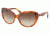 Prada PR21NS Sunglasses 4BW6S1-5816 - Light Havana Frame, Brown Gradient Lenses