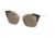 Prada PR21US Sunglasses GAQ1C0-56 - Silver Frame, Light Brown Mirror Gold Lenses