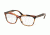 Prada PR24SVF Eyeglass Frames UEO1O1-55 - Striped Brown Frame