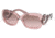 Prada PR27OS Sunglasses CAI5P1-5400 - Transparent Pink Frame, Violet Gradient Lenses