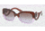 Prada PR27OS Sunglasses OAY6P1-5419 - Brown Gradient Violet Frame, Brown Gradient Lenses
