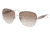 Prada PR50OS Sunglasses ZVN0A6-6017 - Pale Gold Frame, Brown Gradient Lenses