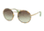 Prada PR51SS Progressive Prescription Sunglasses PR51SS-7S04K1-54 - Lens Diameter 54 mm, Frame Color Pale Gold