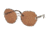 Prada PR53TS Single Vision Prescription Sunglasses PR53TS-UAO6N0-62 - Lens Diameter 62 mm, Frame Color Silver/white Havana