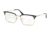 Prada PR55VV Bifocal Prescription Eyeglasses, 53mm, Matte Pale Gold/Black, PR55VV-2801O1-53-BI
