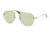 Prada PR58OS Sunglasses 5AV1A2-5200 - Gumnetal Frame, Green Mirror Lenses