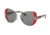 Prada PR60SS Single Vision Prescription Sunglasses PR60SS-SMN9K1-55 - Lens Diameter 55 mm, Frame Color Silver/Red