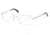 Prada PR62NV Bifocal Prescription Eyeglasses 1BC1O1-5617 - Silver 