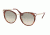 Prada PR66TSF Single Vision Prescription Sunglasses PR66TSF-UE03H2-54 - Lens Diameter 54 mm, Frame Color Pink Havana