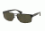 PRADA LOGO PR52RS Sunglasses 1BO4J1-60 - Matte Black Frame, Dark Green Lenses