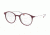 Prada PS02IV Single Vision Prescription Eyeglasses VYZ1O1-49 - Top Bordeaux/grey Rubber Frame