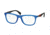Prada PS04FV Progressive Prescription Eyeglasses TIU1O1-53 - Azure Rubber Frame