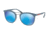 Prada PS04SS Single Vision Prescription Sunglasses PS04SS-VHG5M2-54 - Lens Diameter 54 mm, Frame Color Blue Rubber