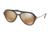 Prada PS04TS Sunglasses 5N9HD0-57 - Brown Frame, Dark Brown Mirror Gold Lenses