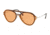 Prada PS04TS Sunglasses FKS1J2-57 - Brown Frame, Dark Orange Lenses