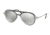 Prada PS04TS Sunglasses MQG2B0-57 - Grey Frame, Light Grey Mirror Silver Lenses
