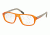 Prada PS05GV Eyeglass Frames UFL1O1-55 - Transprent Orange Rubber Frame