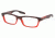 Prada PS07CV Single Vision Prescription Eyeglasses JAV1O1-5518 - Striped Red Frame