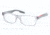 Prada PS07CV Prescription Eyeglasses SMJ1O1-55 - Matte Transparent Grey Frame