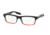 Prada PS07CV Prescription Eyeglasses TWS1O1-55 - Black/Grey/Matte Red Frame