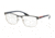 Prada PS50LV Eyeglass Frames TFZ1O1-53 - Grey Rubber/Silver Rubber Frame