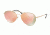 Prada PS50SS Sunglasses 1BK6Q2-57 - Matte Gold Frame, Light Brown Mirror Pink Lenses