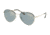 Prada PS50SS Sunglasses AAV298-60 - Pale Gold/Black Frame, Azure Flash Gold Lenses