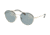 Prada PS51SS Single Vision Prescription Sunglasses, 54mm, Pale Gold/Black, PS51SS-AAV298-54-SV