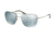 Prada PS52RS Sunglasses 1BC5K2-56 - Silver Frame, Green Mirror Silver Lenses
