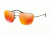 Prada PS52RS Sunglasses 5AV5M0-56 - Gunmetal Frame, Brown Mirror Orange Lenses