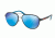 Prada PS52SS Sunglasses VIJ5M2-58 - Grey/blue Frame, Light Green Mirror Blue Lenses