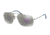Prada RED FEATHER PS55PS Single Vision Prescription Sunglasses PS55PS-5AV2E2-63 - Lens Diameter 63 mm, Frame Color Gunmetal