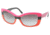 Prada Bifocal Sunglasses PR03NS with Lined Bi-Focal Rx Prescription Lenses PR03NS-DAO3M1-5718 - Lens Diameter: 57 mm, Frame Color: Fuxia / Black / Orange