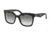 Prada TRIANGLE PR24QS Single Vision Prescription Sunglasses PR24QS-1AB0A7-53 - Lens Diameter 53 mm, Frame Color Black