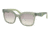 Prada TRIANGLE PR24QS Single Vision Prescription Sunglasses PR24QS-UEI4P2-53 - Lens Diameter 53 mm, Frame Color Opal Dark Green