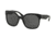 Prada VOICE PR10RS Single Vision Prescription Sunglasses PR10RS-1BO1A1-57 - Lens Diameter 57 mm, Frame Color Matte Black