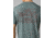 prAna Castle Crest T-Shirt - Mens, Smoky Blue Heather, Large, M11201593-SMHT-L