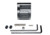Presma 0.750 Low Profile Adjustable Gas Block for AR 15 .223/5.56, Black Steel, GB10