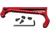 Presma Lightweight Aluminum M-LOK Handstop, Red, HSML02-R