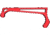 Presma Lightweight Aluminum M-LOK Handstop, Red, HSML02-R