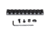 Presma Picatinny Rail Section for M-LOK Style Mounts, 9 Slot, Black, RL-ML9