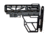 Presma Skeletonized Aluminum 6 Position Stock, Black, AAST22